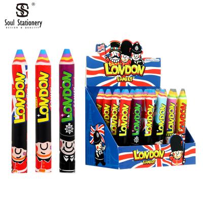 China Original Office Eraser SS-WJ4007-6 Rainbow Eraser Cardboard London Souvenir Tourist Theme Design ODM Supplies Eraser Pen for sale