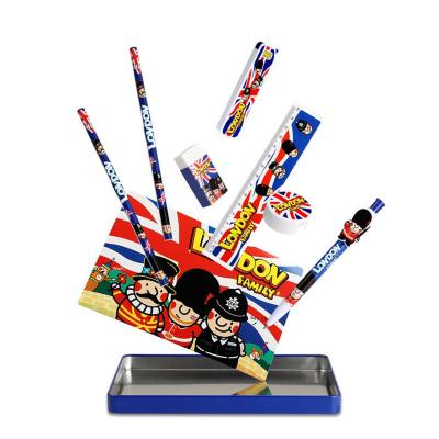 China Fashionable Hot Selling Cardboard Stationery Set London Theme Original Design Tourist Souvenir ODM Customize Stationery Set for sale