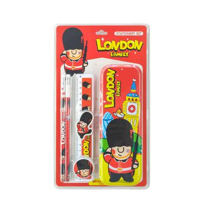 China SS-WJ1006-3 Fashionable Cardboard Stationery Set London Family Theme Original Design Tourist Souvenir Customize Stationery Set for sale