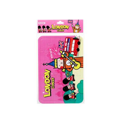 China Cartoon Toy Hot Selling Carton Jigsaw Puzzle London Theme Original Design Souvenir Tourist Supplies Customize Puzzle for sale