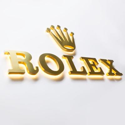 China Wall-Mounted Installation Metal Backlit Sign for Custom 3D LED Aluminum Letter Light for sale