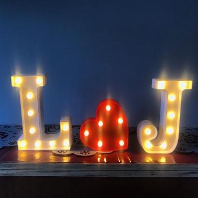 China Roestvrij staal mini bruiloft LED Marquee Letters Light voor Home Decor Party in Hotels Te koop