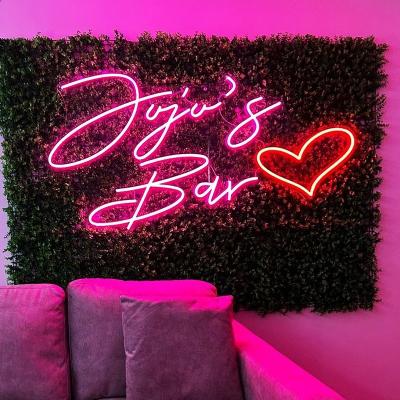 Cina Segno di neon a LED personalizzato Festa di compleanno Favori per la parete Decorazione della stanza rosa Segni di neon di compleanno in vendita