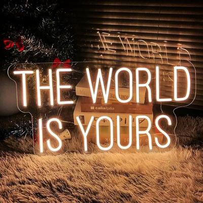 China Custom Neon Sign Lights for Bedroom Decoration Rainbow Hanging Fashion Night Lamp for sale