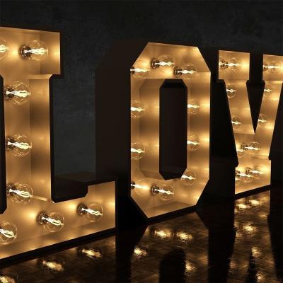 China Marquise Letter Led Grandes Números Gigante Light Up Letters Led Marquise para Decoração de Casamento à venda