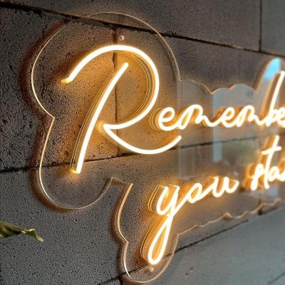 Κίνα Τσάι πράσινο Custom Wall Hanging Neon Sign Light USB / μπαταρία λειτουργεί δώρο γενεθλίων Τέχνη τοίχου Led Neon Night Light προς πώληση