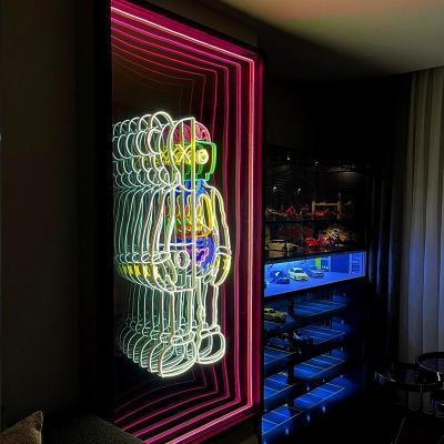 China 50000 hours Lifespan Smart Wall Hung Custom Rgb Decoration Endless Led Infinity Mirror 3D for sale