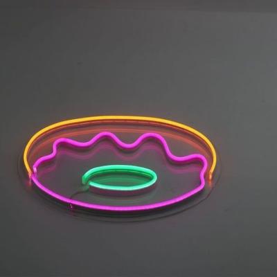 China Luz de Neon personalizada para Envio de Donuts e Participação 12v Voltagem de Entrada 28 C à venda