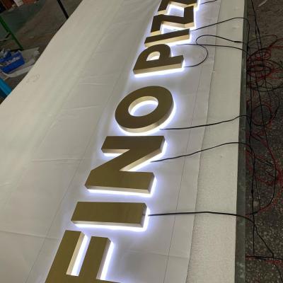 China Shops LED Signage Letters Snow LED 3D Sign for Custom Business Logo Outdoor Store Sign for sale