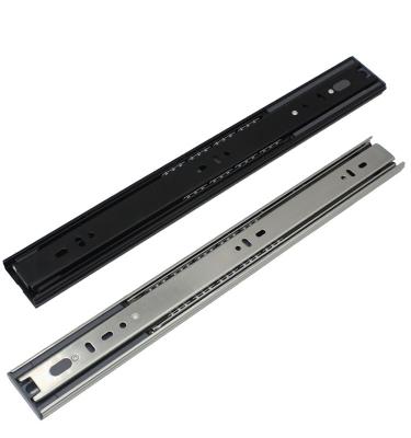 China Contemporary Full Extension Ball Bearing Slide Telescopic Drawer Rail 45Mm Soft Closing Channel Drawer Slide for sale