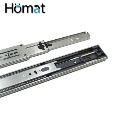 China Modern Homat 45mm Soft Closing Kitchen Cabinet Ball Bearing Drawer Slide for sale