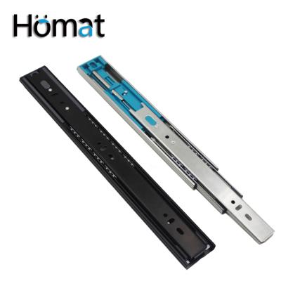 China New Modern Type 45mm Ball Bearing Drawer Slide Soft Narrow Push To Open Heavy Duty Automatic Slide Runners for sale