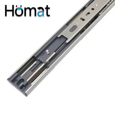 China New Modern Type 45mm Ball Bearing Drawer Slide Soft Narrow Push To Open Heavy Duty Automatic Slide Runners for sale