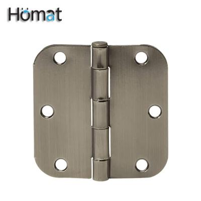 China Hot Sales Modern 3.5 Inch Iron Accessory Steel Metal Round Spring Corner Wood Door Hinge for sale