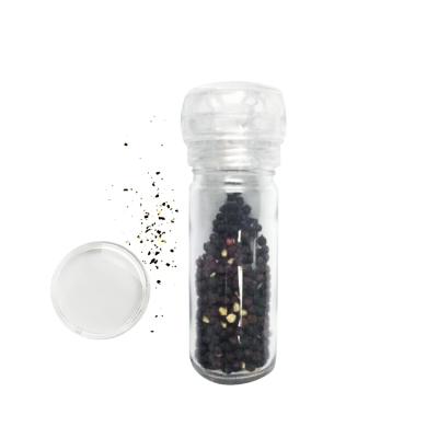 China RUNDE Factory Price Viable Transparent Manual Pepper Grinder for sale