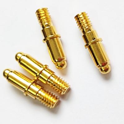 China According to your application custom cnc machining parts high quality brass gold plated pcb pogo pin connector 4mm socket for sale