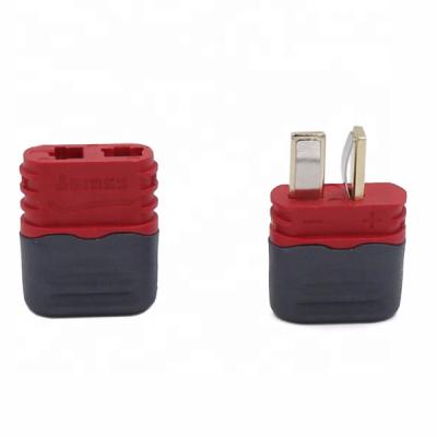 China High Quality RC Connectors Mass Deans Red Non Slip T Connector Plug With Protective Cover Sheath For RC Toy ESC Battery Model Airplanes for sale