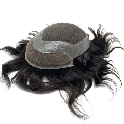 China 100% Swiss Remy Human Hair Hollywood style lace wig Virgin men hair toupee 100 low remy hair for sale