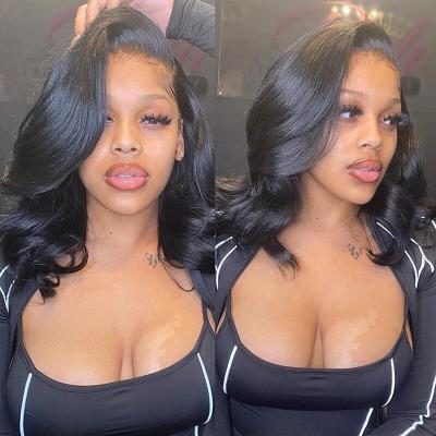 China 100% Virgin Brazilian Remy Human Hair Hot Charming Body Wave Wigs 13x1 T Piece Lace Wig Hair Wigs For Black Women for sale