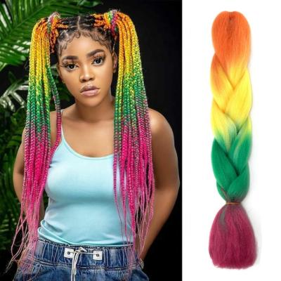 China Wholesale Synthetic Synthetic Hair Extensions Dreadlocks Brown Color Soft Faux Braiding Straight Crochet Braids Hair for sale