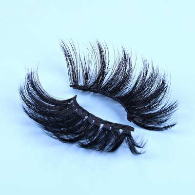 China Natural Custom Wholesale 3d 5d 25mm Long Makeup Mink Fiber Private Label False Eyelash for sale