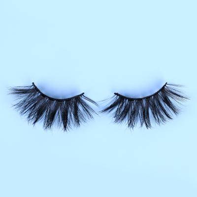 China 20 pairs luxury 25mm thick natural mink look of the best to create your brand magnetic false eyelashes for sale