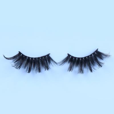 China Natural Long Natural Hair False Eyelashes 6 Pairs Fluffy Natural Strep False Eyelashes Magnetic False Mink Eyelashes for sale