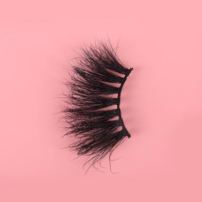 China 25mm 30mm Mink Lash Hand Made Natural Curl Synthetic False Lashes 3D False Eyelashes Wholesale Good Quality Thick Seller for sale