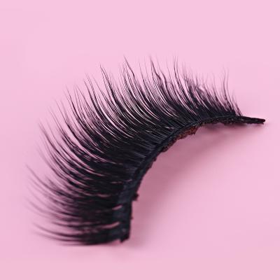 China Private Label 16mm 18mm Super Thick 20mm Tapered Lashes Promotion False Magnetic 3D Mink Lashes Wholesale for sale