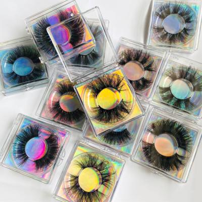 China Thick Hot Selling Best Selling Full Strip Eyelash 6D 8D 25mm Fluffy Mink Lashes for sale