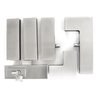 China Modern Affordable Wholesale Price 304 SS Architectural Fitting Fit Floor Hinge Shower Door Hinge Door Fitting Patch Glass Fitting for sale