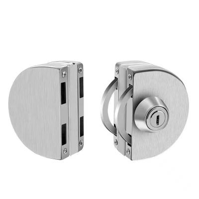 China Easy to install and durable best selling stainless steel ball lock office door lock sliding frameless glass door lock for sale