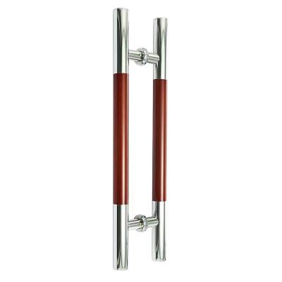 China Modern 304 / 316 Stainless Steel Wood Door Sliding Door Pull Customize Glass Door Handle for sale