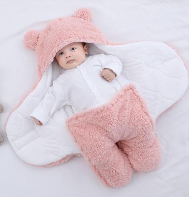 China Infant Blanket Breathable Ultra-Soft Fluffy Sack Fleece Sleeping Sack Newborn Baby Clothes Nursery Bedding Comforter Wrap Wrap for sale