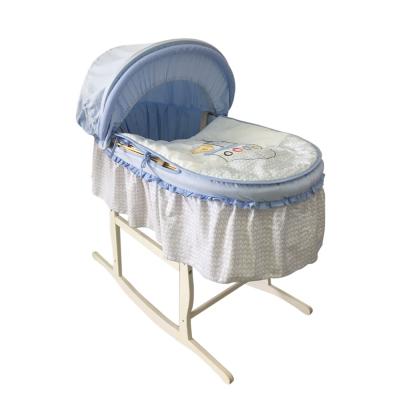 China New Design 100% Cotton Modern Boy Baby Basket Set Carry Cot Baby Nest Bed for sale