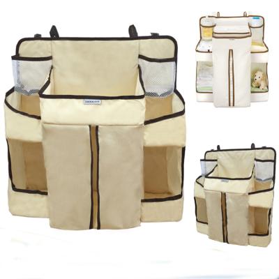 China Contemporary Multi-bag Bed Hangs Organizer Diaper Stacker Diaper Bag Bed Hangs Storage Cart for sale