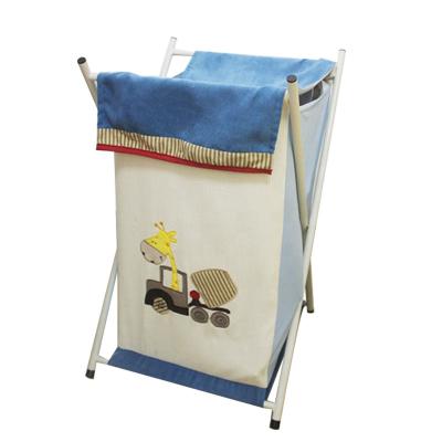 China Durable Kids Corner Folding Canvas Laundry Cloth Dirty Laundry Hamper for sale