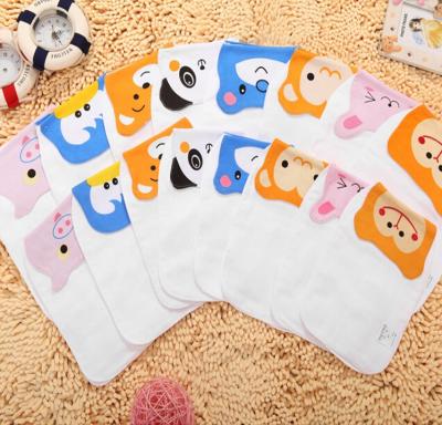 China 100% Cotton Muslin Cartoon Baby Sweat Towel / Baby Pills Sweat Absorb Towel for sale