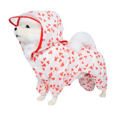 China Viable Dog Raincoat Clothes Medium Dogs Raincoat Cat Pet Clothes Supplies Transparent Raincoat Small Large for sale