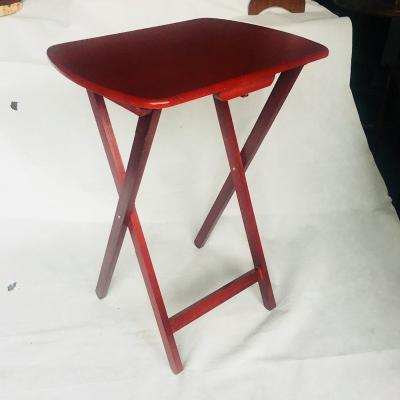 China Worldwide promotional OEM wooden foldable table / wooden folding magazine table for sale