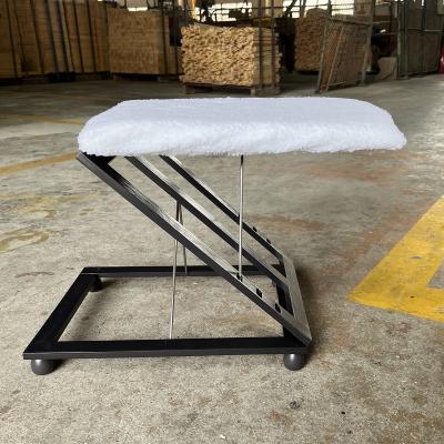 China (Height) SenGong Adjustable Wood Tri Relax Footrest / Z Shaped Wooden Folding Stool for sale