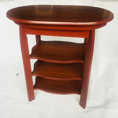 China Swivel top solid wood winged table/wooden magazine table/small furniture for sale