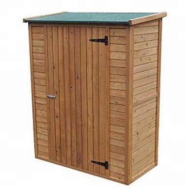 China Outdoor Wooden Compound Yard Garden Tool Pedestal Storage Cabinet for sale