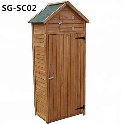 China Outdoor Garden Wood Compound Yard Tool Cabinet With Sentinel Apex Storage Shed for sale