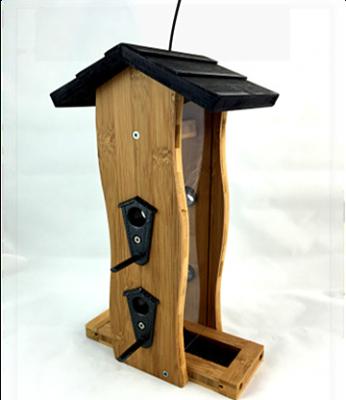 China Sustainable new design for making hanging bird feeder wood with factory price for sale