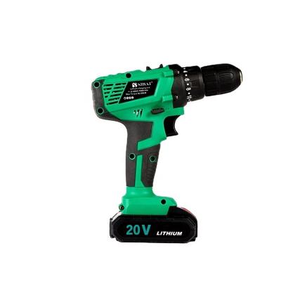 China Powerful 20V Cordless Drill Screwdriver Set Machine Tools Lithium Battery Brushless Rechargeable Drill For Driving 10mm Drilling for sale