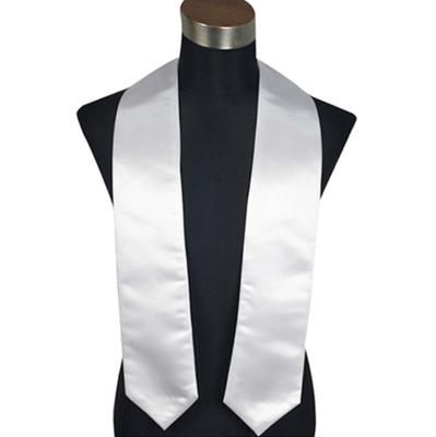 China White Blank Sublimation Sublimation Printing Graduation Stoles for sale