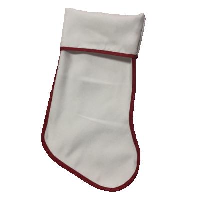 China Blank Sublimation Christmas Hanging Up Stocking For Sublimation for sale