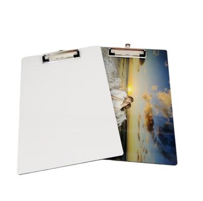 China MDF DIY A4 Clipboard Wood Wood Sublimation Printing Office Use WHOLESALE Stationery for sale