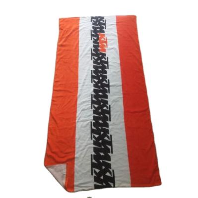 China KTM Sustainable Cotton Material 400gsm 90*180cm Beach Towel With Customized Logo Print for sale